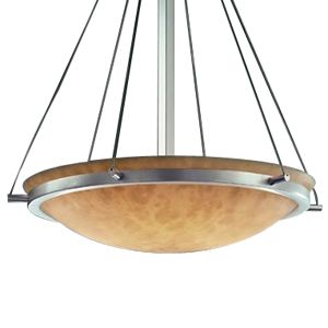 Clouds Bowl Suspension with Ring-Small by Justice Design Group - Starlight Lighting USA and Canada
